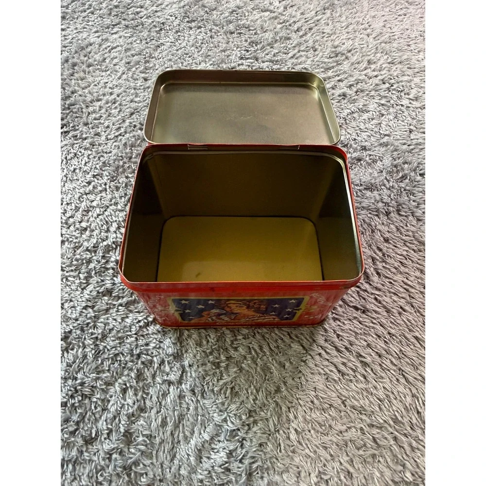 Coca-Cola Unisex Vintage Style Recipe Tin Box OS Red Metal Advertising Graphic